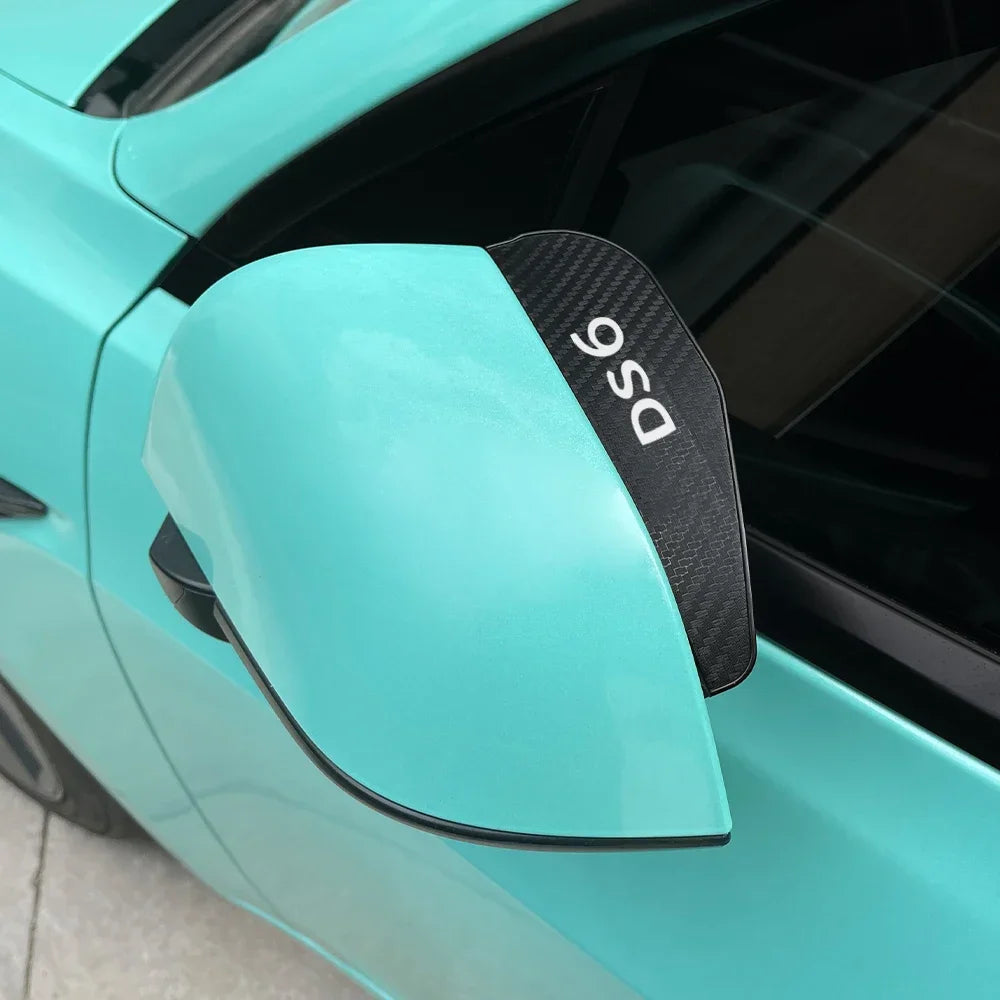 Car Rearview Mirror Eyebrow Rain Shade Rainproof Cover Auto Accessories For DS Citroen DS3 Cabrio DS4 DS5 Prestige 5LS DS6 DS7