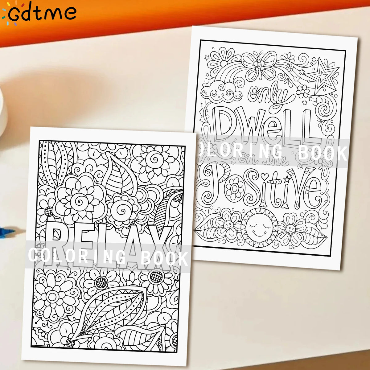 1pc Art Coloring Book 24 Page For Adults Gift For Birthday Party Relieve Stress Kill Time Graffiti Painting Drawing Art Book