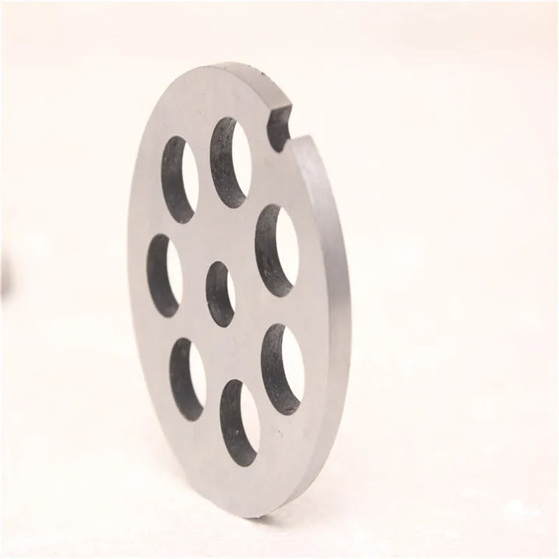 304 Stainless Steel Meat Grinder Blade Mincer Plate Disc Replacement Part for 8# Type Manual Meat Grinder Mincer Knife Accessory