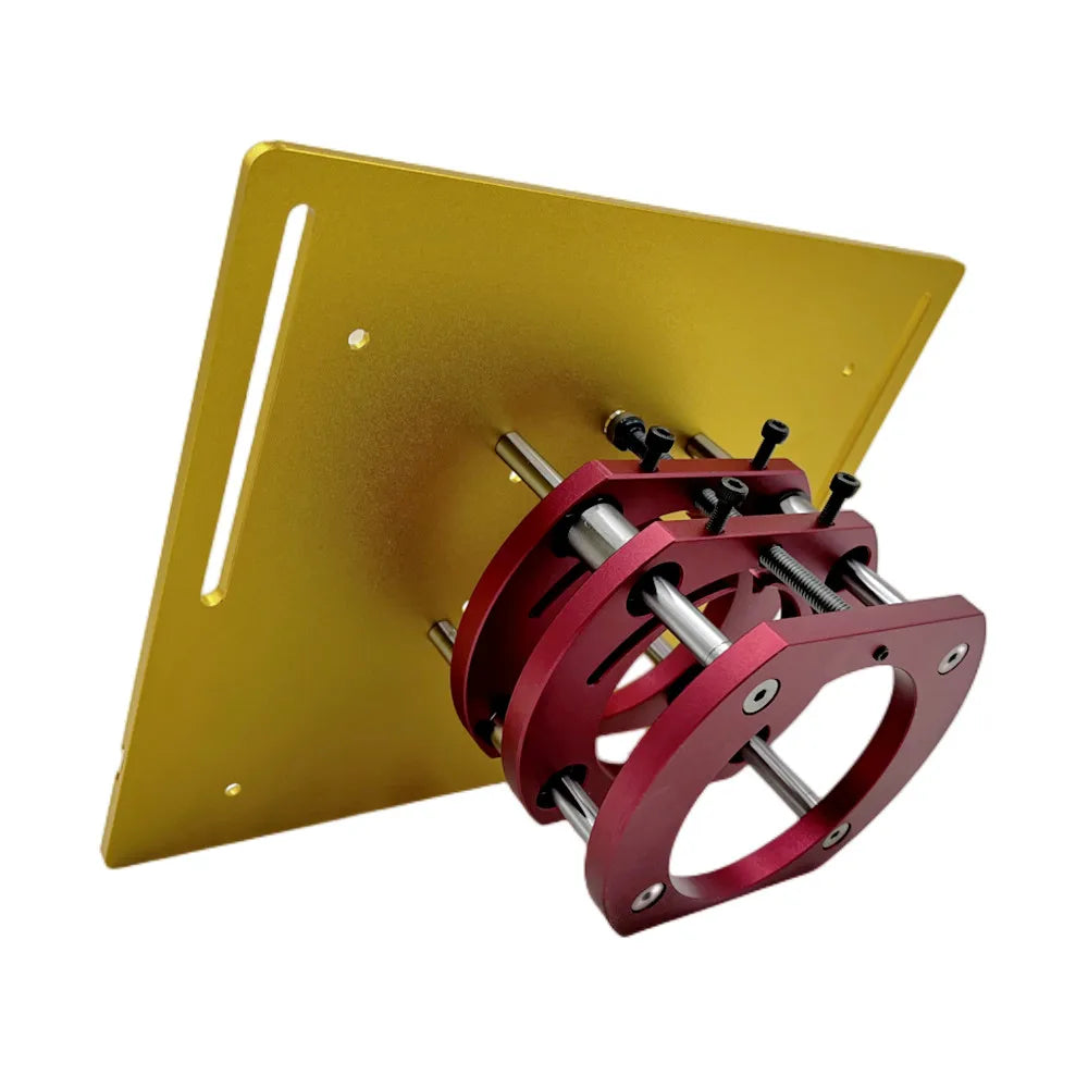 Precision Aluminum Router Lift Kit Hand Crank Router Plate Lifting System Woodworking Router Table Trimmer Engraving Machine