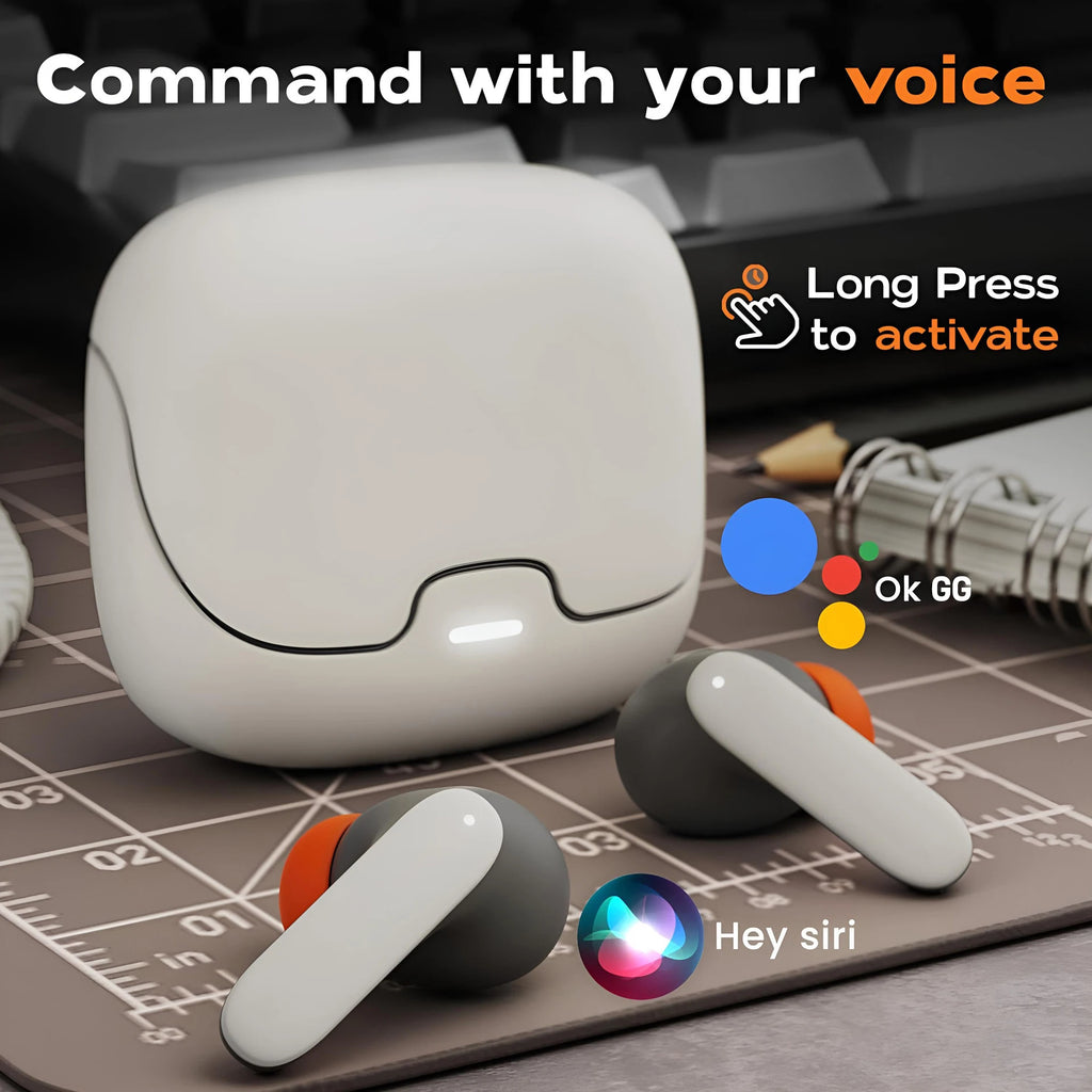 TWS Wireless Earphones 5.4 Bluetooth Ultra-low Latency Dual Microphone ENC Noise Cancelling in Ear Bluetooth Earphones