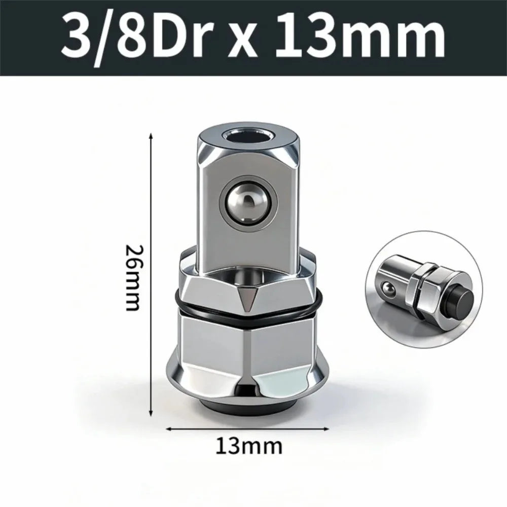 1/4 3/8 1/2 Inch Hex Ratchet Wrench Socket Adapter Quick Release Converter Chrome Vanadium Steel Drive Tool Accessories