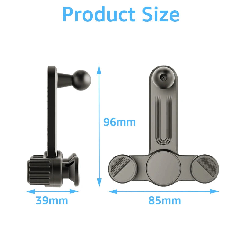 Acessórios de carro para suporte de telemóvel com cabeça esférica de 17 mm, base de montagem para ecrã da consola central do carro