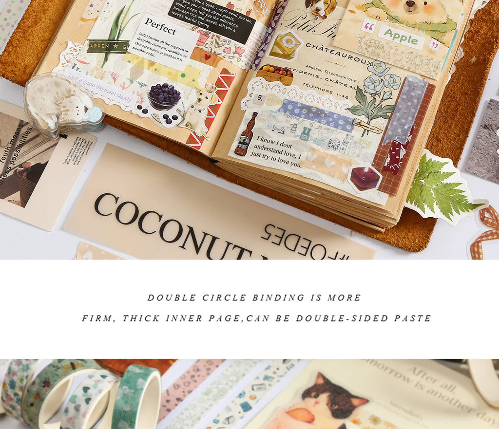 MINKYS 5pcs/set Basic Grid Star Decorative Tape Cute Cartoon Creative Washi Tape School Stationery