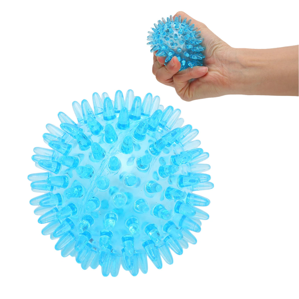 Bola de Massagem com Espigões, Oca, Macia, Transparente, para Exercício de Recuperação de Força e Alívio de Stress para Mão e Pulso