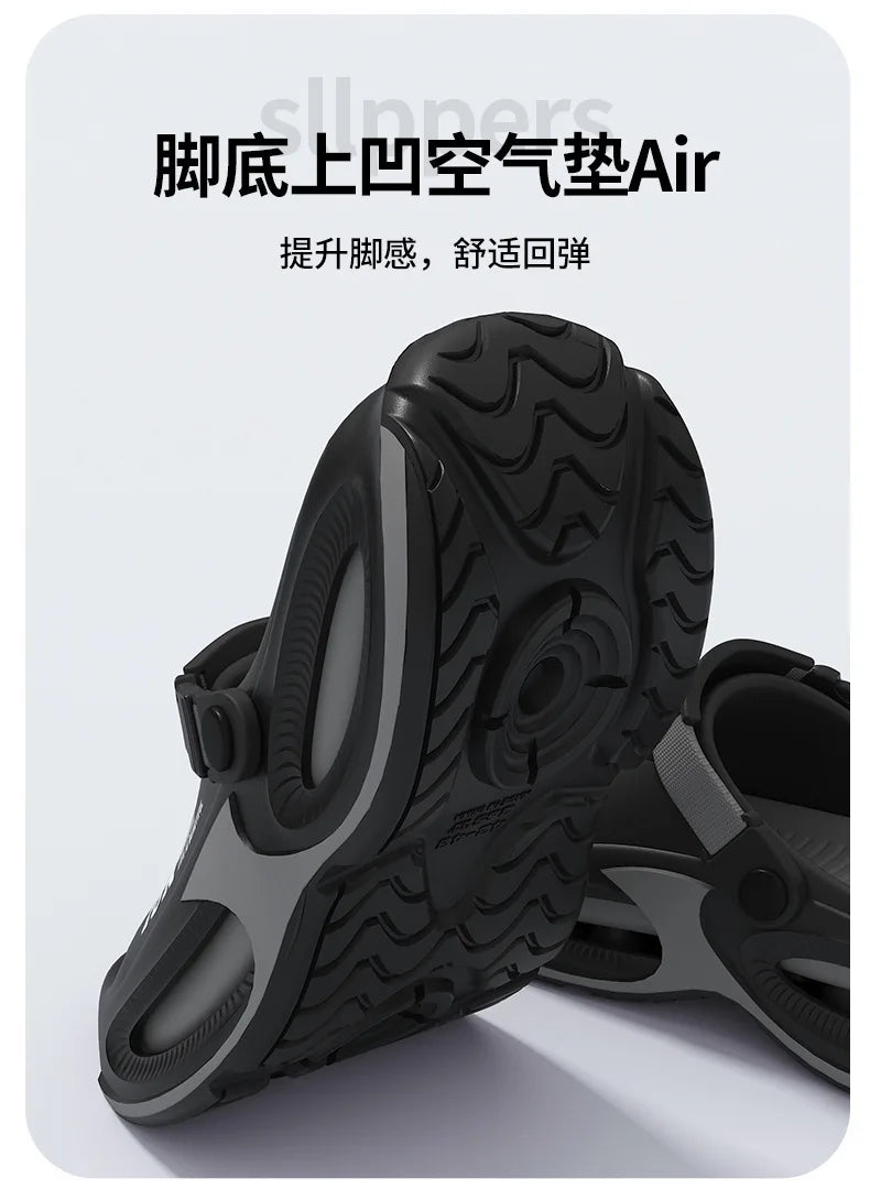 Men Fashion Sport Slippers Indoor Outdoor Sandals Beach Flip Flop Thick Sole Male Slides Summer Non-Slip Men Shower Slippers