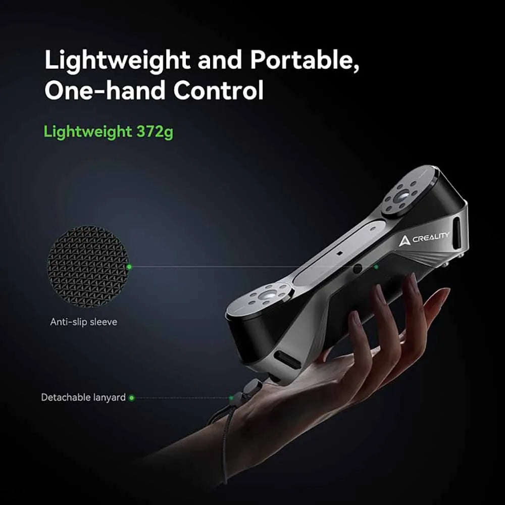 Creality CR-Scan Raptor Portable Handheld 3D Scanner Blue Light NIR 60fps Anti-shaking Full-Color Scanning 0.02mm High-Accuracy
