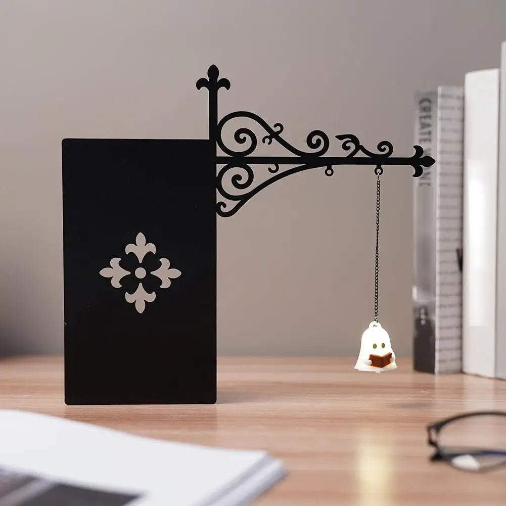 Library Lantern Decorative Bookshelf Lighting Retro Library Lantern Bookshelf Lamp Multifunctional Warm LED Nightlight Ornament