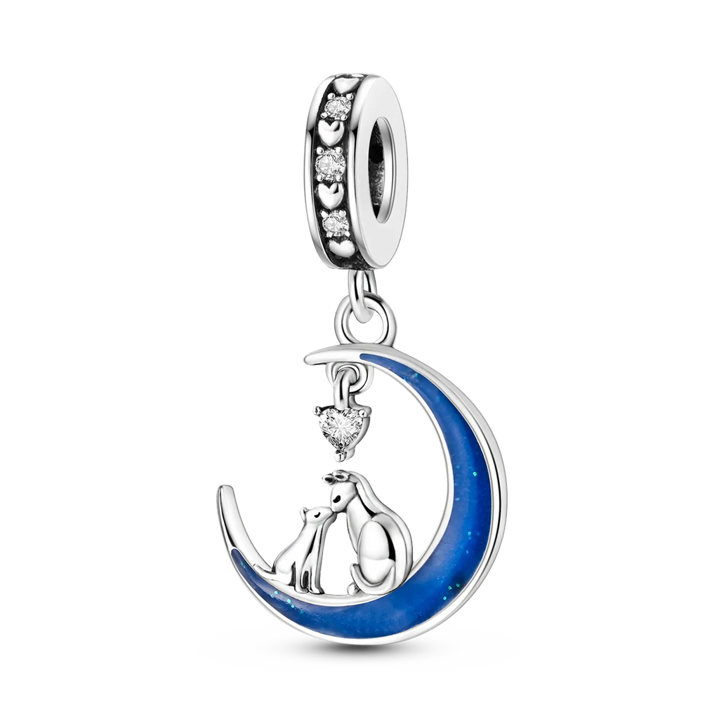 Dog Pet Charms 925 Silver Doggy Paw French Bulldog Bones Beads Fit Original Bracelet DIY Fine Jewelry