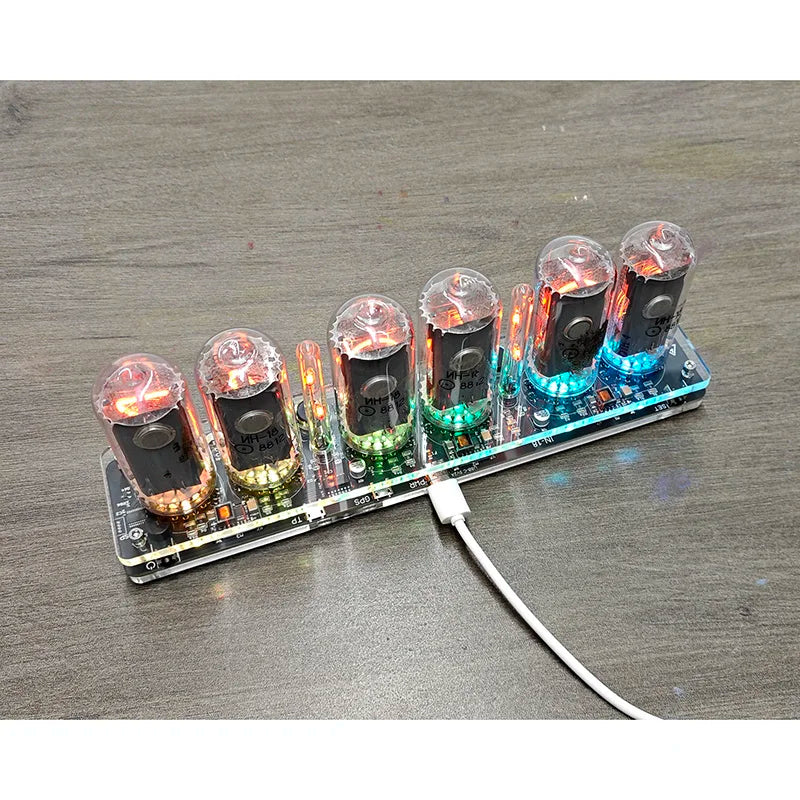 6-digit IN18 Nixie Clock Nixie Tube Clock IN-18 Four Tubes Nixie Clock