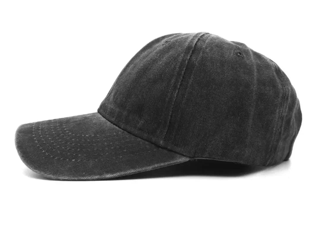 Custom DIY Logo Dad Hat Vintage Cotton Baseball Cap Unisex Sports Cap Adult Washable Cowboy Trucker Cap