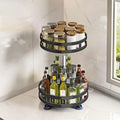 Rotatable Kitchen Storage Rack Kitchen Accessories Spice Storage Rack Clean Storage 360 Degrees Rotatable Organizer Turntable