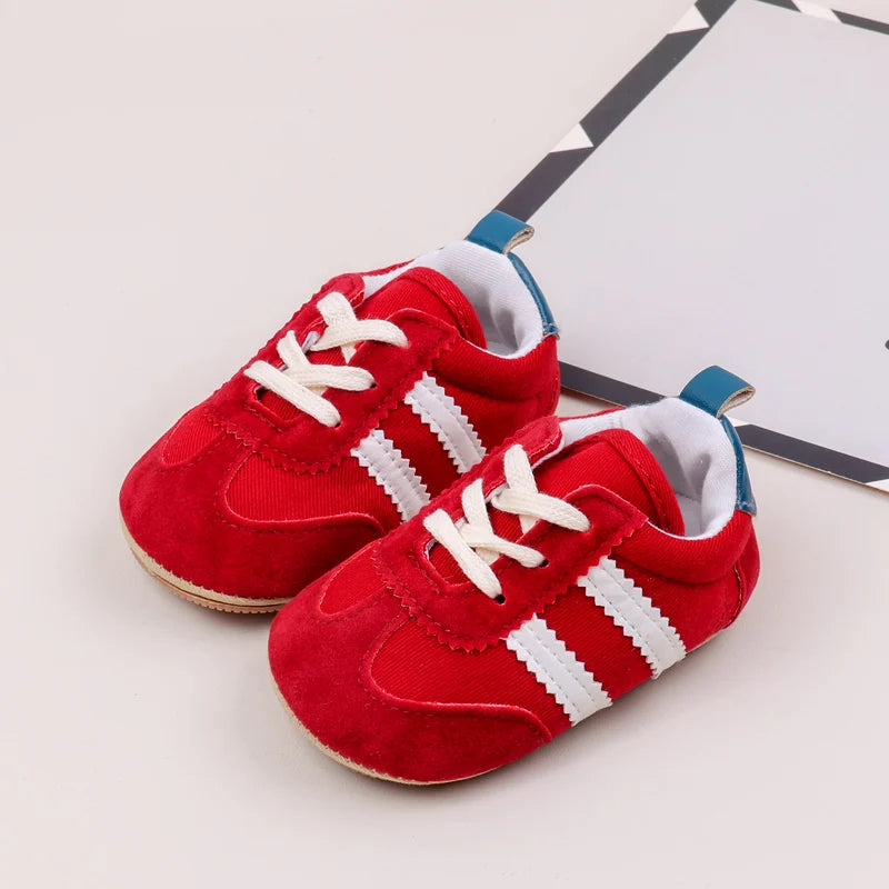 Sapatilhas Desportivas Casuais de Bebé em Alta, Primavera e Outono, Rapazes e Raparigas, Sola em PVC de Alta Qualidade, Sapatos de Pré-caminhada Antiderrapantes BLS4034