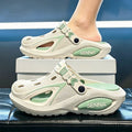 7CM thick soled perforated shoes for men's summer outerwear 2026 new thick soled wear-resistant and non slip sandals