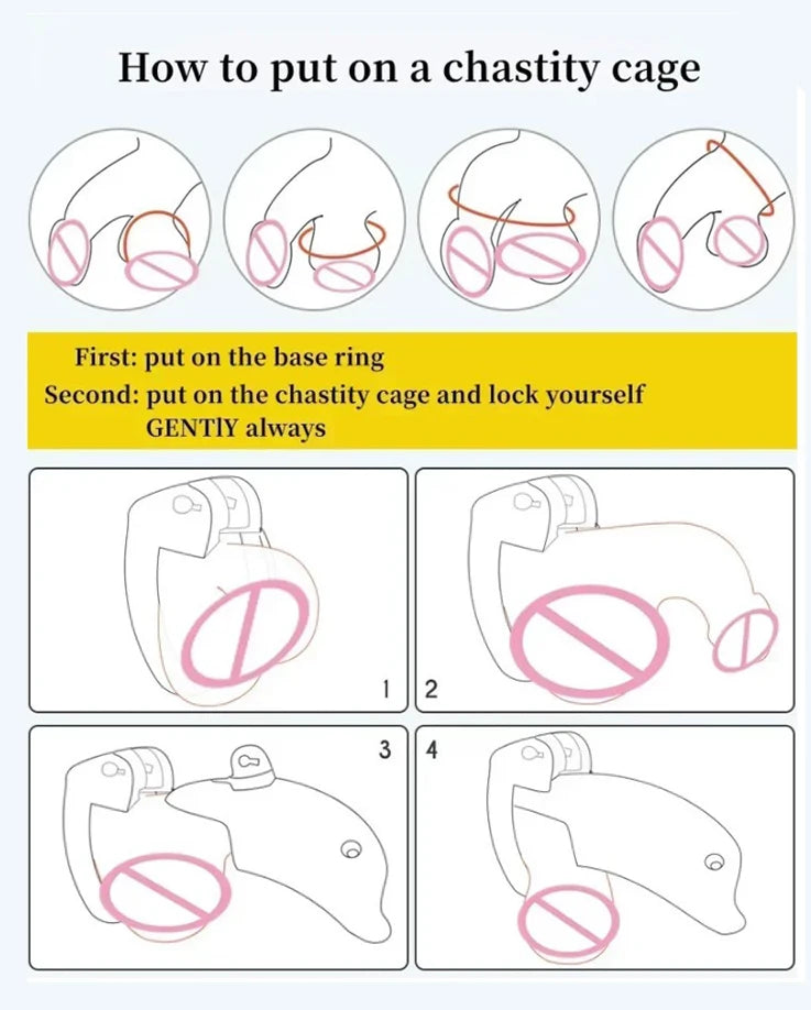 New Male Pink Flat Cage 3D Printed Abstinence Anti-Escape Chastity Device Arc/Flat Two Styles Sissy Hidden Underbelly Cock Sexy
