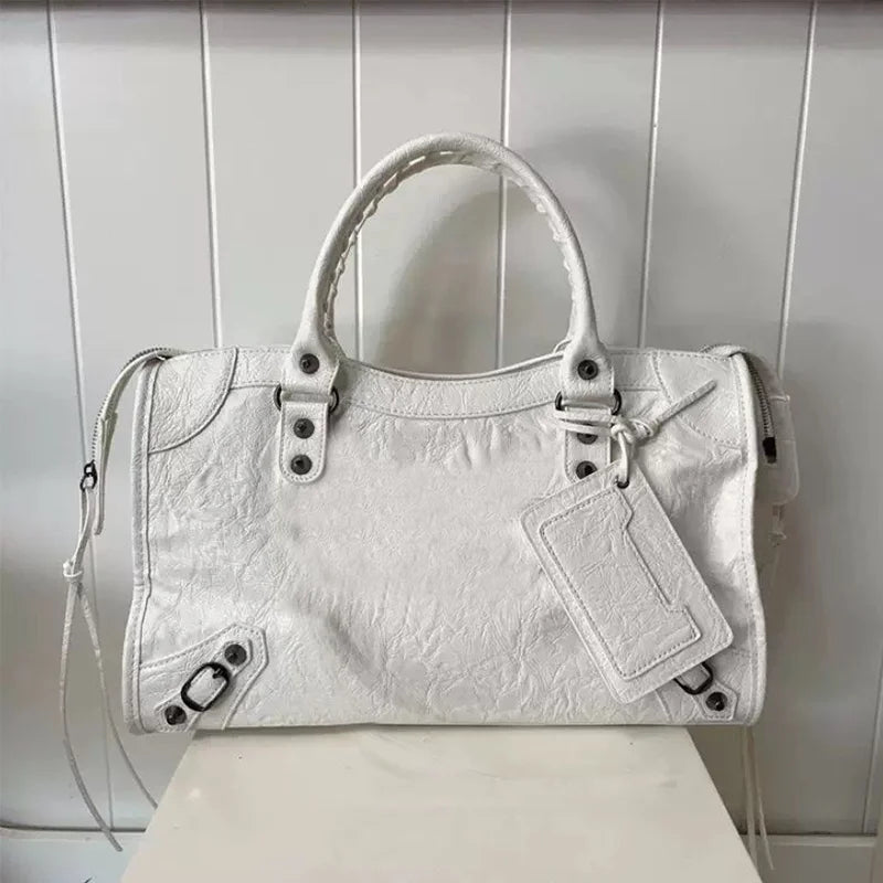 New Handbags European 2026 Tendency Fashion Motorcycle Women Bag Textured Niche Design Stylish Shoulder Crossbody Bag for Women