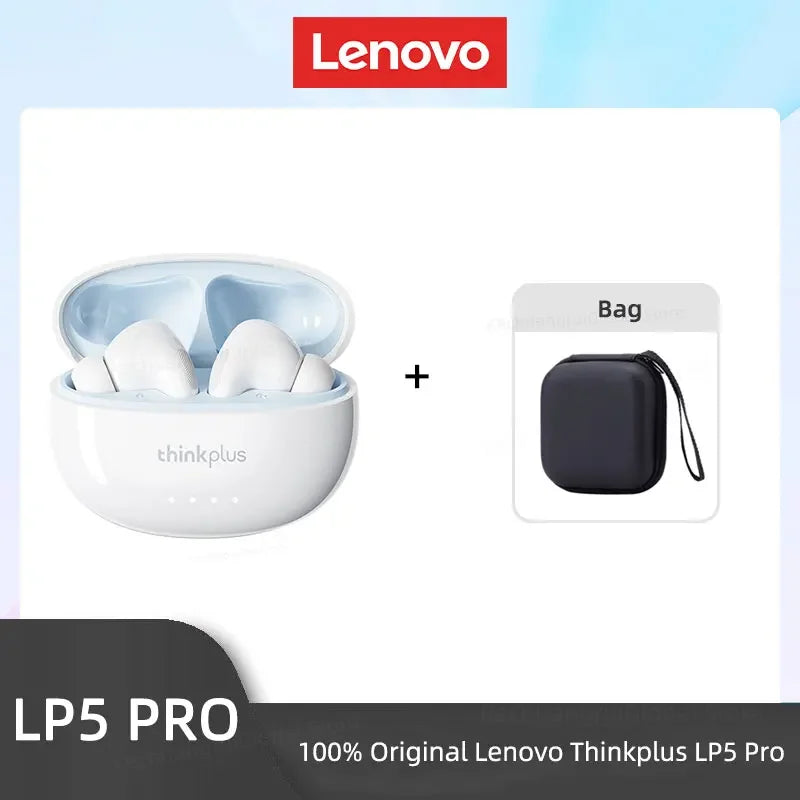 Lenovo LP5 PRO Wireless Bluetooth 5.4 Earphones TWS HiFi Sound Gaming Earbuds Sport Headset Long Standby Touch Contol with Mic