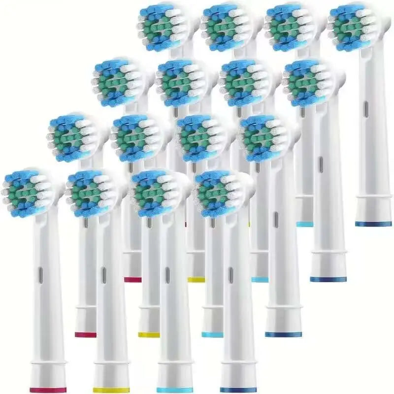 4 toothbrush heads, compatible with Braun Oral-B electric toothbrush, replacement brush heads for Vitality Pro 1000 2000