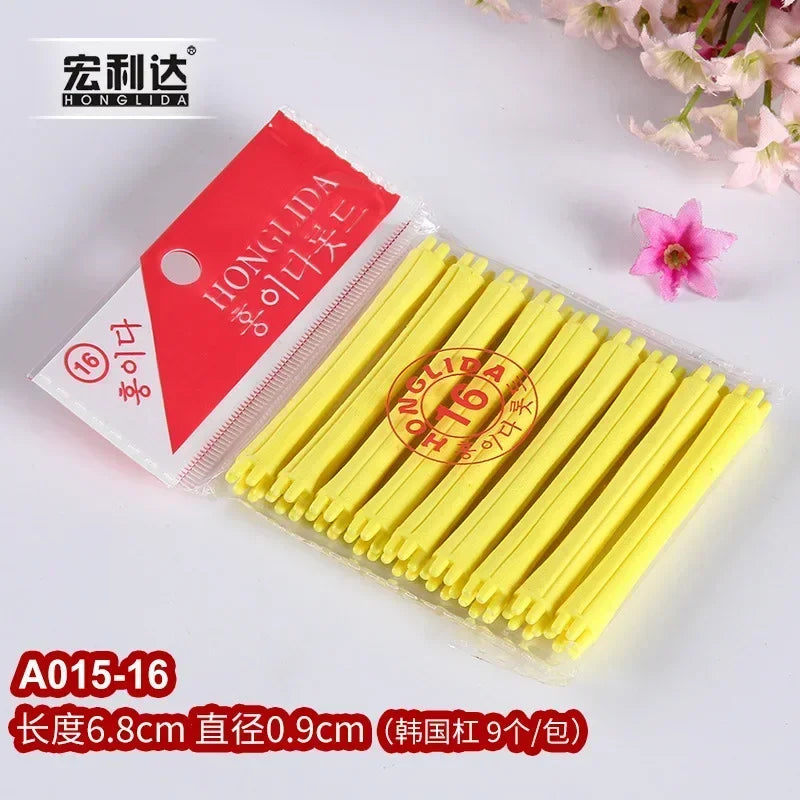 Hair Perm Rods Cold Wave Rods Hair Curling Rollers Curlers Steel Pintail Comb Hair Curler No Heat for Women Long Short Hair
