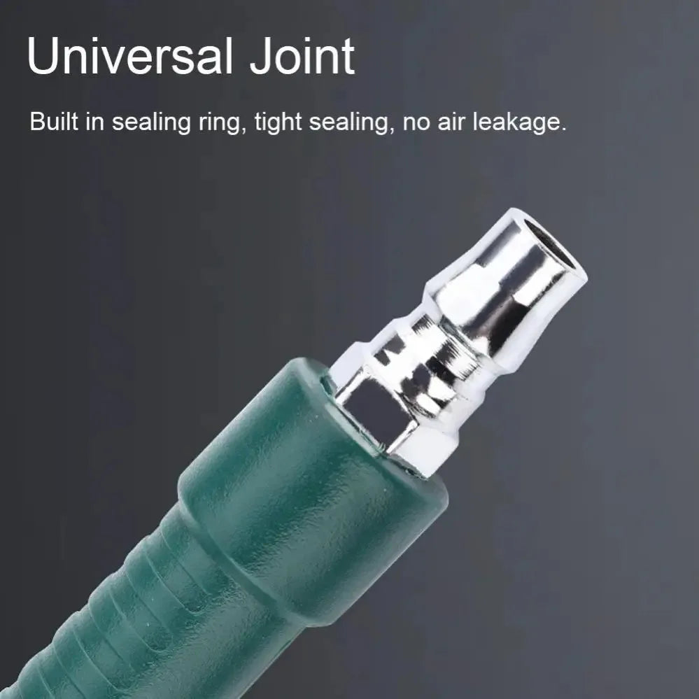 Pneumatic Air Blow Gun Set, Short & Long Nozzle for Heavy Duty Dusting, High Pressure Compressed Air Duster for Workshop