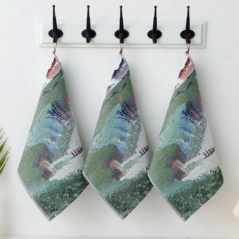 Cute 34x40cm Large Hand Towel 4 Layer Cotton Gauze Decorative Kitchen Towel Quick Dry Tea Towel Children Kids