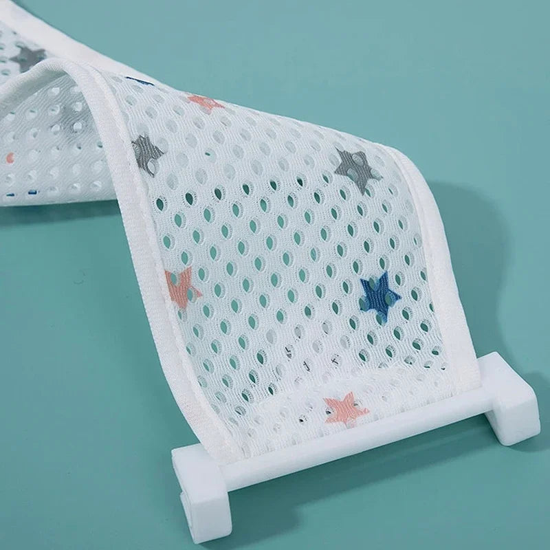 Baby Bath Cushion Pad Newborn Bathtub Mat Infant Bath Supporter Net Baby Universal Nonslip Floating Bathing Tub Shower Mesh Seat