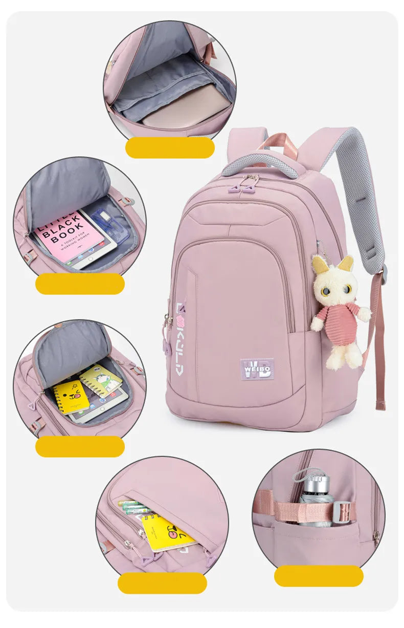 Backpack School Bag Girl Back Pack For Children Kid Child Teenager Female Class Schoolbag Primary Women Bagpack Teen Bookbag Kit