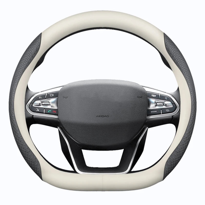 for Volkswagen VW Atlas Passat CC Taos touareg R-line Car Steering Wheel Cover 10colour Suede Leather 38 CM Auto Accessories