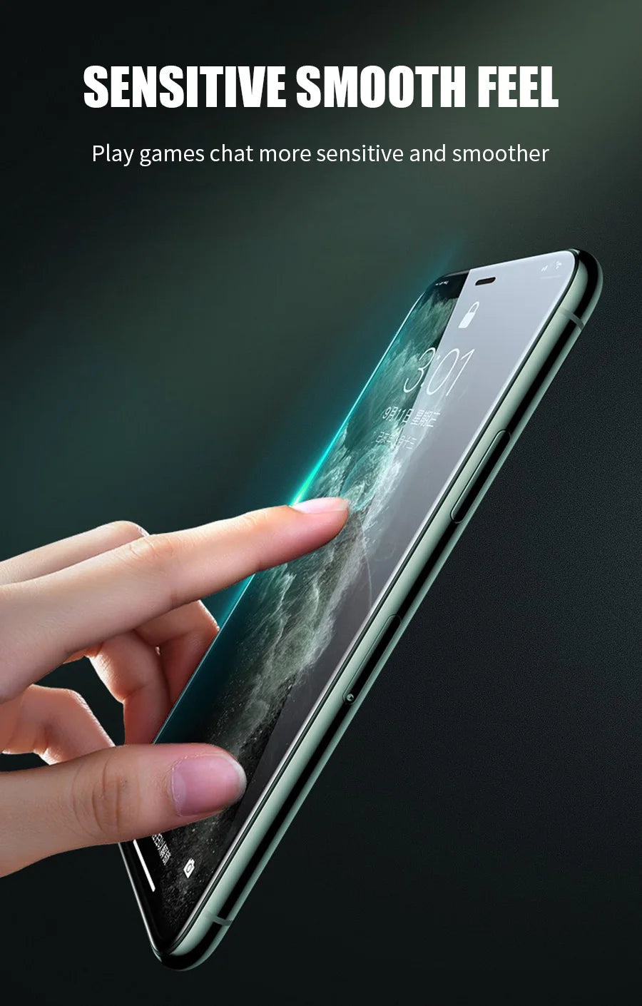 1-3Pcs 3D Screen Protector 5D Full Cover 9H Tempered Glass for iPhone X XR XS 11 12 13 mini 14 15 Pro Max 6 6s 7 8 Plus SE 2020