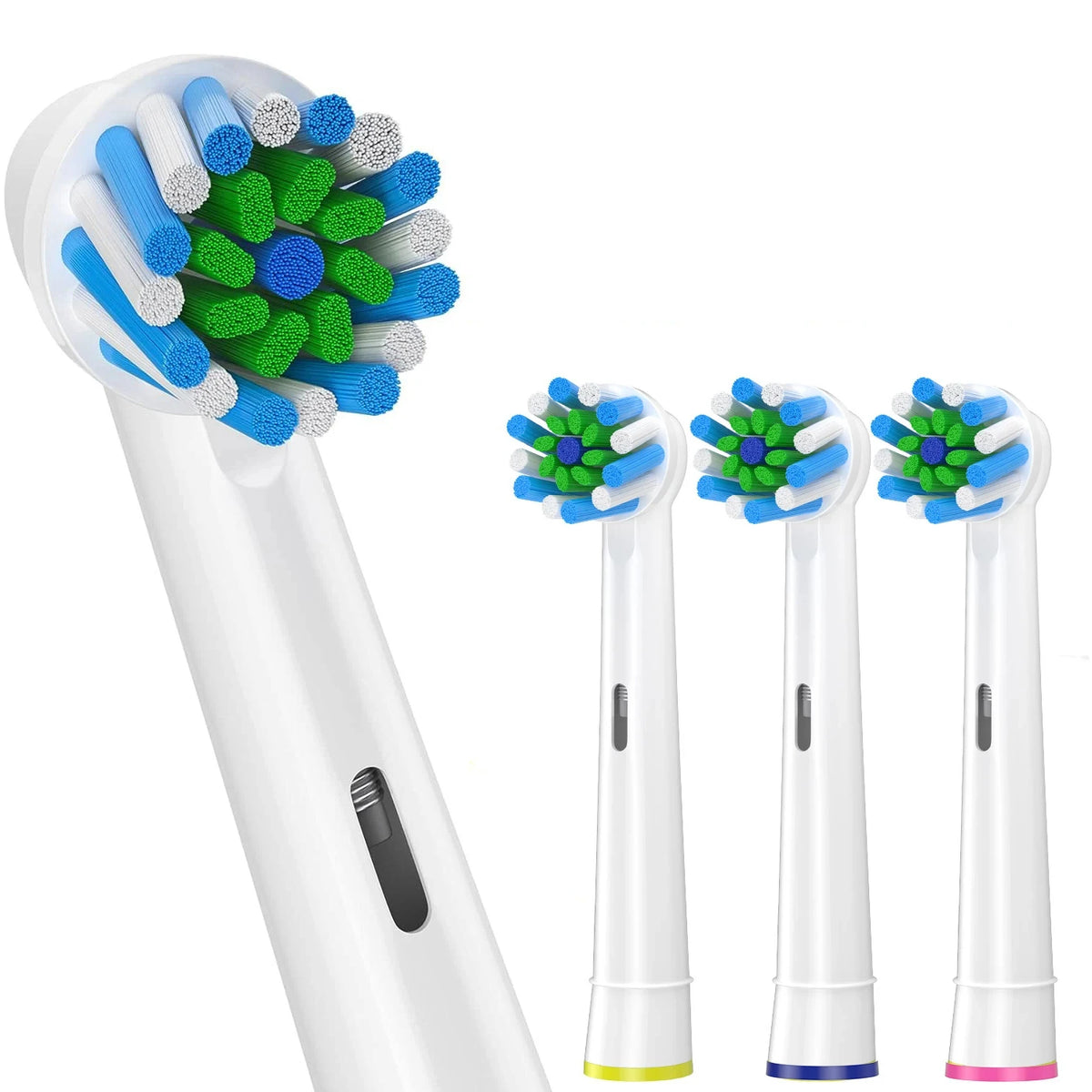4 toothbrush heads, compatible with Braun Oral-B electric toothbrush, replacement brush heads for Vitality Pro 1000 2000