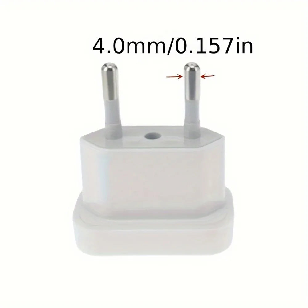 1pcs 4.8/4.0mm Power Plug Adapter US To EU Europe Plug Power Converter Travel Charge Adapter US to EU Adapter Electrical Socket