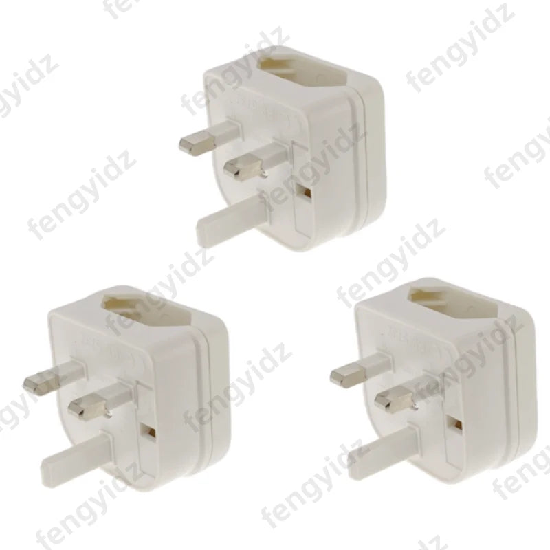 1Pc European Euro EU 2 Pin to UK 3Pin Power Socket Travel Plug Adapter Converter New