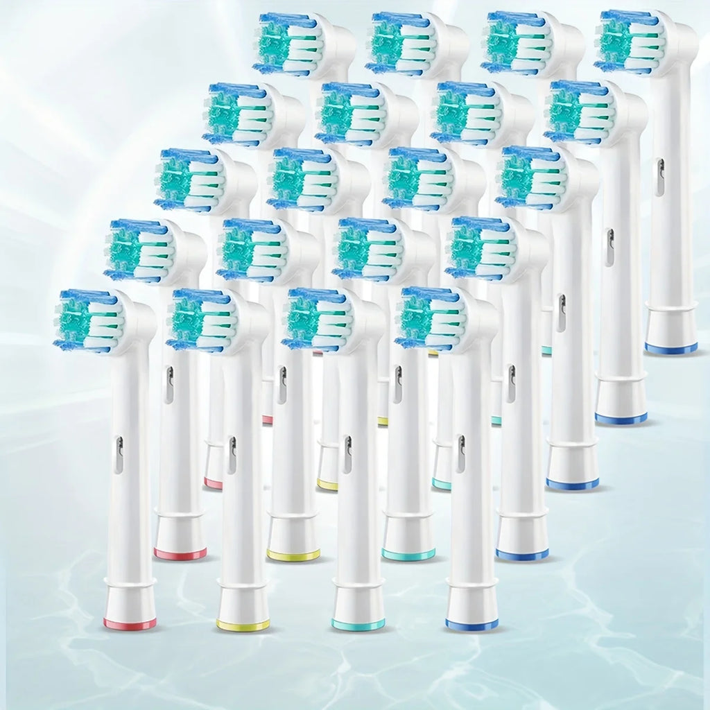4 toothbrush heads, compatible with Braun Oral-B electric toothbrush, replacement brush heads for Vitality Pro 1000 2000