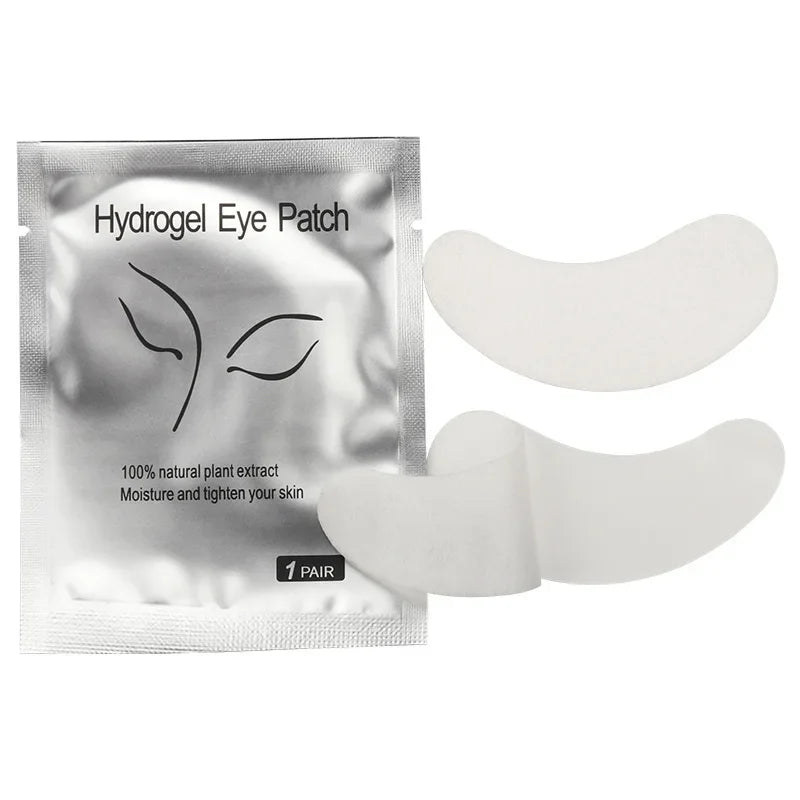 200 Pares de Pensos para Olhos, Almofadas de Isolamento, Adesivos de Hidrogel para Remoção, Juntas para Extensão de Pestanas, Ferramentas de Maquilhagem