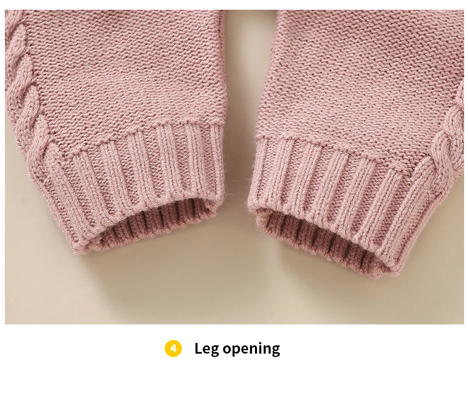 Infant Boys Girls Sleeveless Rompers Clothes 0-18m Newborn Babies Solid Color Knitted Jumpsuits Outfit Spring Fall Children Wear