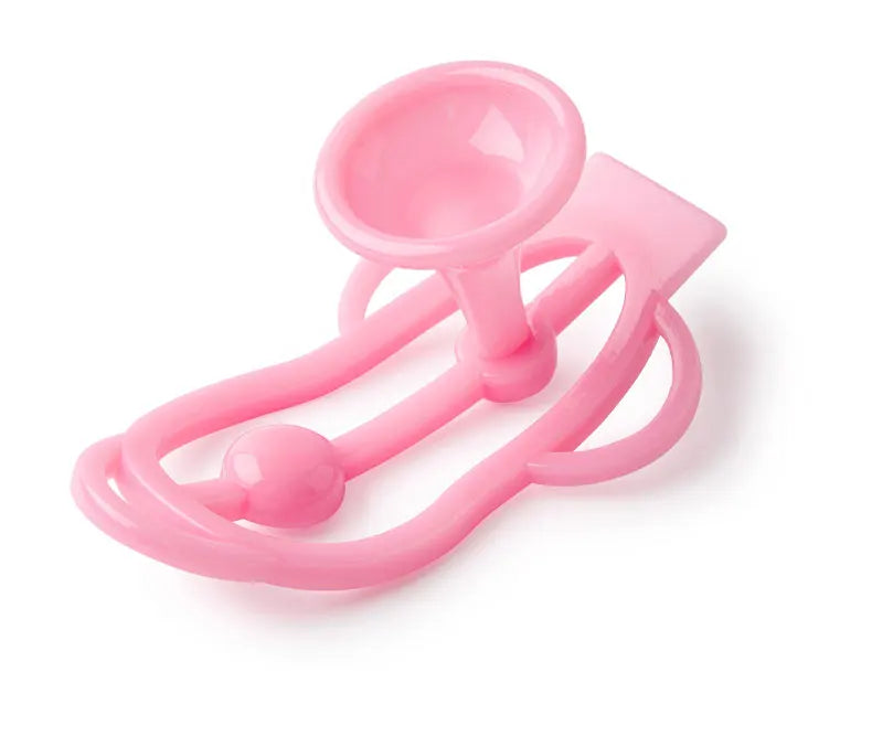 Sissy Training Pink ADJUSTABLE G-STRING For Fufu Clip, Chastiry Panties, Anti-Falling Harness for Male Chastity Cage