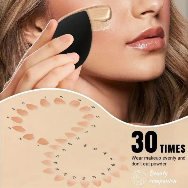 9pcs Multifunctional Black Makeup Brush Set With 1pc Beauty Egg,Soft Bristles for All Skin Types, Alcohol-Free Cosmetic Brushes