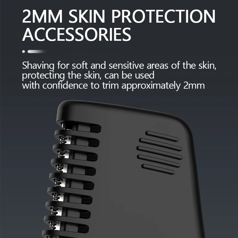 Resuxi New Men's Electric Body Hair Trimmer Multi Functional 3 in 1 Hair Clipper Shaver Set IPX5 Full Body Water Wash Clipper