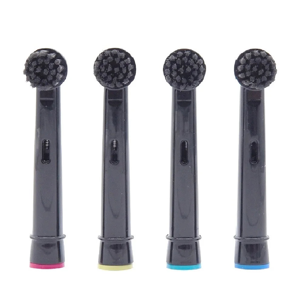 4 Pcs Bamboo Charcoal Bristle Replacement Brush Heads For Oral B Electric Toothbrush Efficient Teeth Cleaning SB-17A