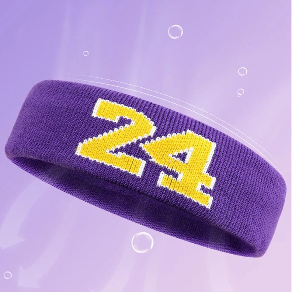 Loogdeel 1PCS Sports Headband High Elastic Antiperspirant Sweatband Basketball Tennis Adults Kids Gym Fitness Sweat Hair Band