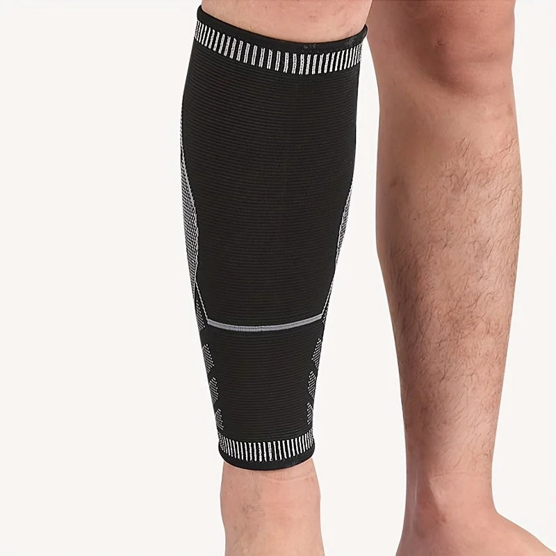 1Pcs Men's Compression Leg Sleeves - Breathable Calf Support for Running Basketball Marathon Sports Guard