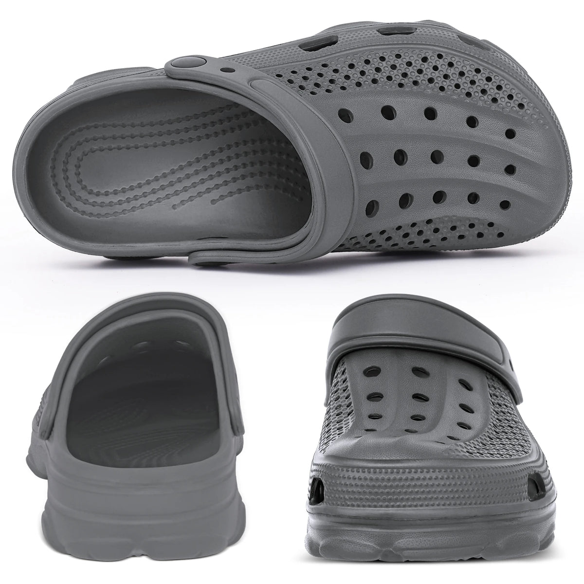 Comwarm Men Clogs Slippers Breathable Garden Sandals Non-Slip Comfort Beach Shoes Men Sandals Indoor Outdoor Casual Fishing Shoe