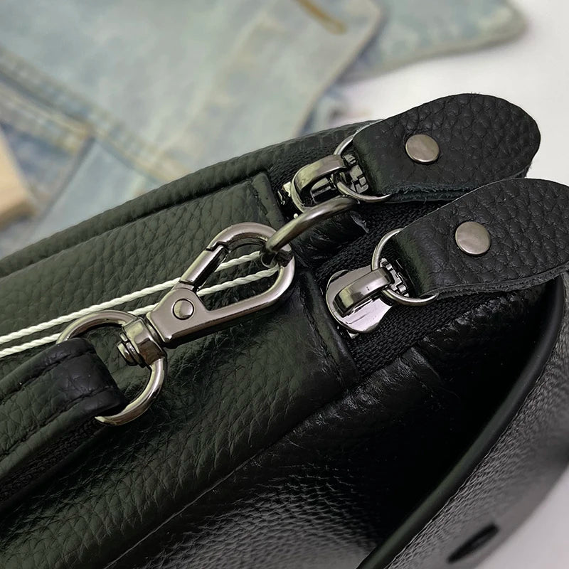 100% Genuine cowhide Women's Leather Mobile Phone Bag Crossbody Bags For Women Bag Designer Crossbody Bag Messenger Bags Sac