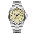Stainless Steel Men Quartz Watch Business Fashion 45mm Calendar Clock Silver Sports 3Bar Waterproof Gift Wristatch for Men Reloj