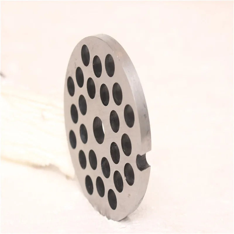304 Stainless Steel Meat Grinder Blade Mincer Plate Disc Replacement Part for 8# Type Manual Meat Grinder Mincer Knife Accessory
