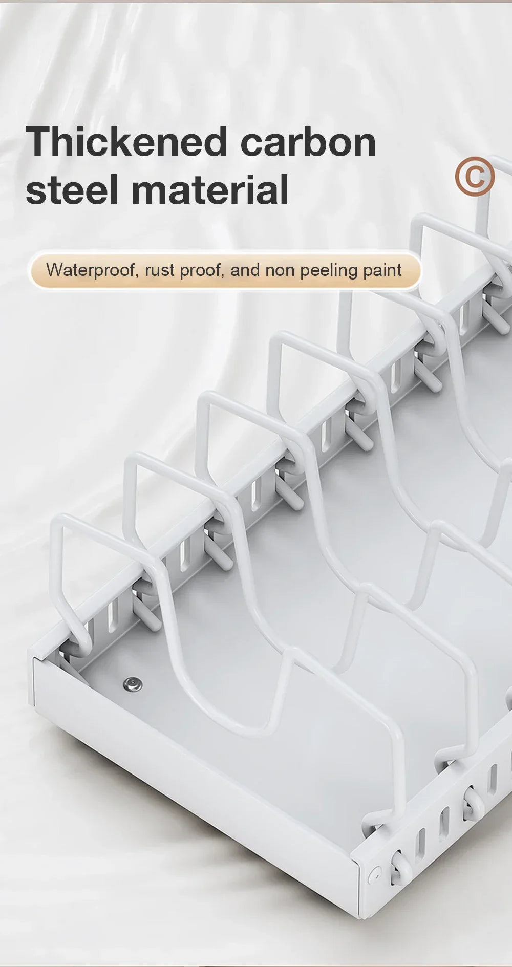 Pull‑out Sliding Kitchen Storage Rack Multifunctional Drawer Organizer for Pan Lids Spices Bowls Plates Cookware Storage
