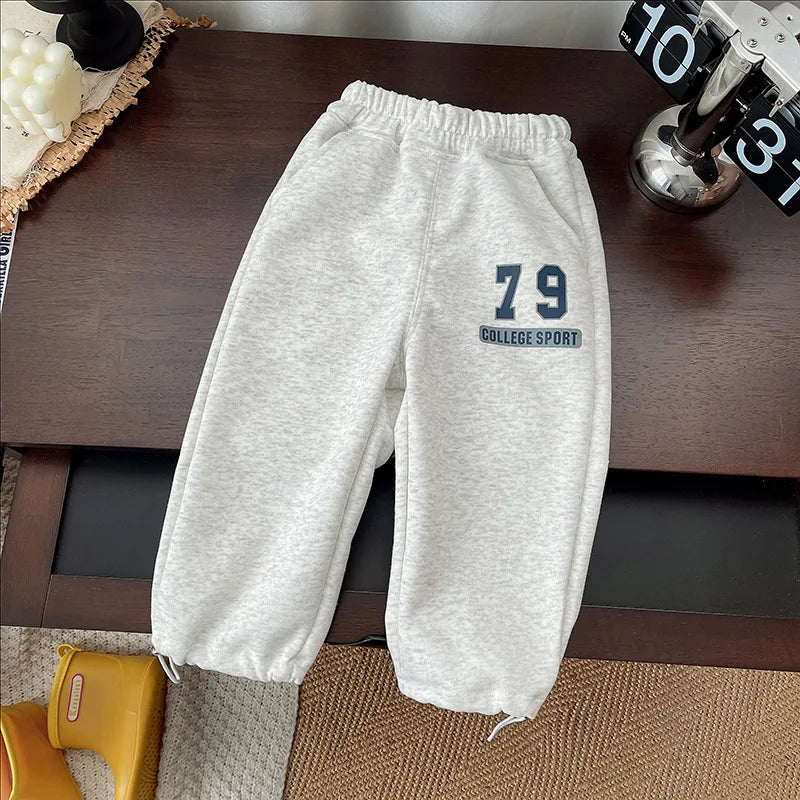 Baby Boy Sets Children's Clothes Suit Autumn Long-Sleeved Sweater Sweatpants 2Pcs New Kids Collar Half-Zip Fashion Outfits