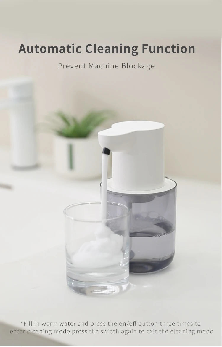New Wall Mounted Automatic Soap Dispenser Foam Smart Hand Washing Machine 400ml Liquid Rechargeable Bathroom Induction Sensor