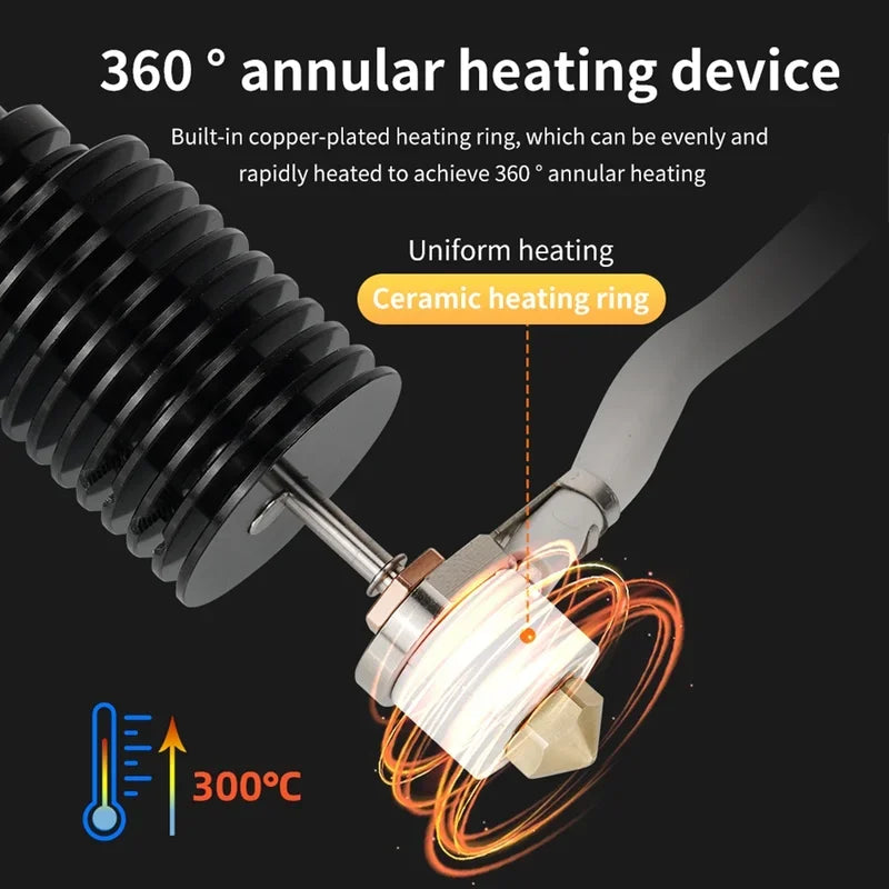 E3D V6 Hotend 24V 50W Ceramic Heating Core Print Head For Voron 2.4 Prusa DDB Extruder Ender 3 CR10 MK3S 3D Printer J-head