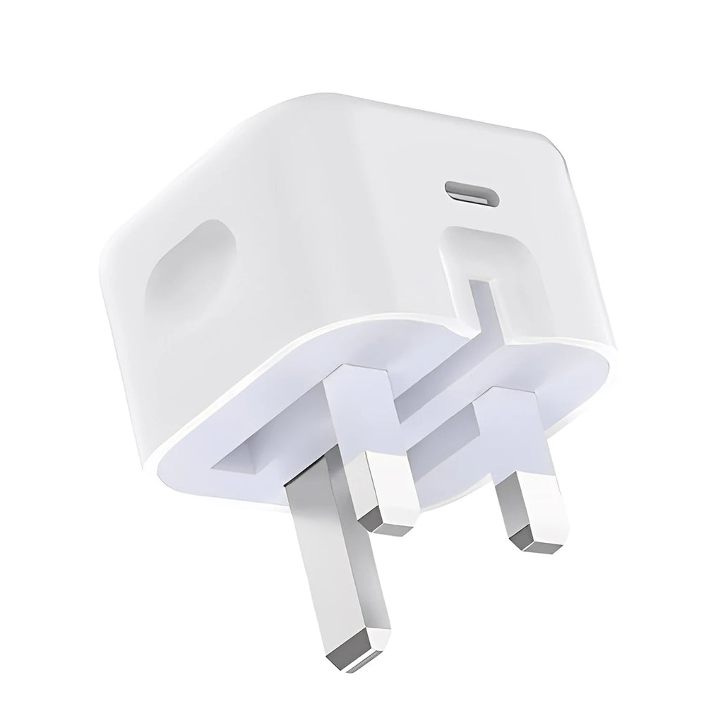 British Standard Charger Fast Charger with PD Ports Charger for iPhone for Galaxy UK Plug, PD Charger Adapter, Sleek Charger Des